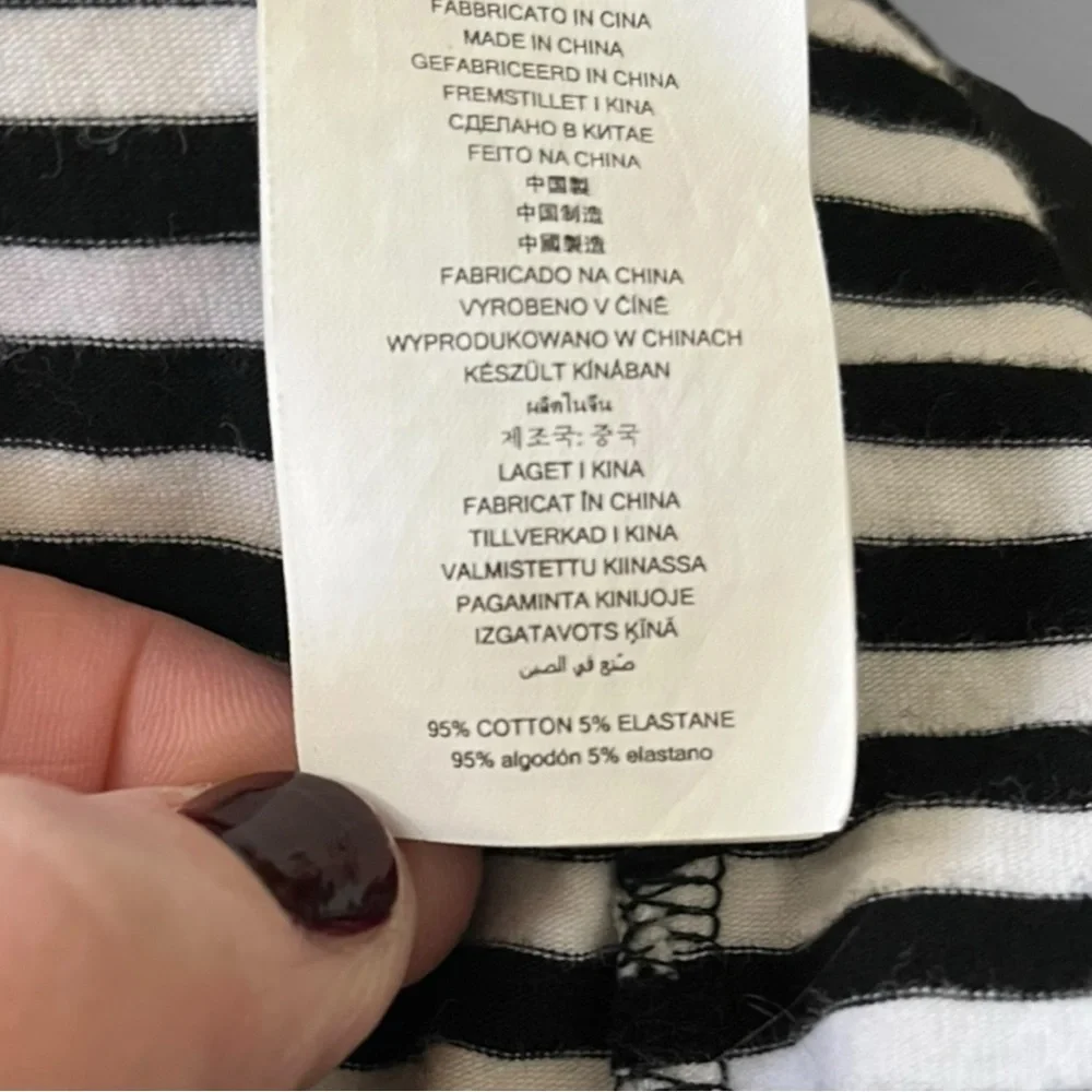 MICHAEL Michael Kors Women's Black and White‎ Striped Shift Dress Medium | EUC